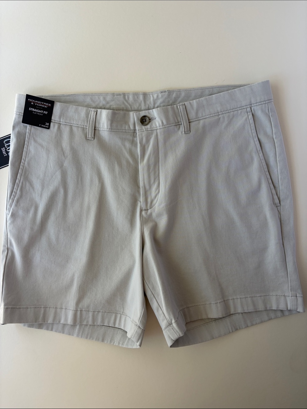 Roundtree & Yorke Men’s 5” Straight Fit The Cloud Shorts Size 38